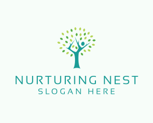 Holistic Yoga Tree logo design