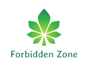 Prohibited - Gradient Polygon Cannabis logo design