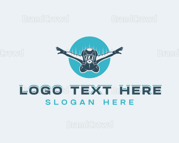 Outdoor Skydiving Adventure Logo