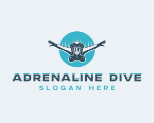 Outdoor Skydiving Adventure logo design