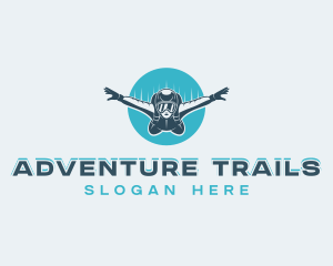 Outdoor Skydiving Adventure logo design