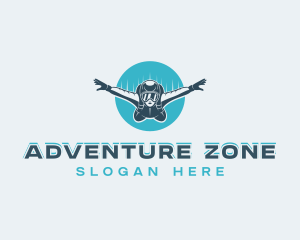 Outdoor Skydiving Adventure logo design