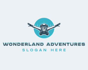 Outdoor Skydiving Adventure logo design