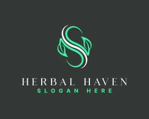 Herbal - Organic Herbal Leaf logo design