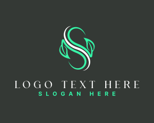 Salad Bar - Organic Herbal Leaf logo design