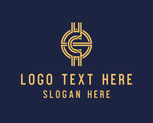 Digital Token - Crypto Letter C Finance logo design
