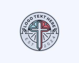 Christian Cross Religion Logo