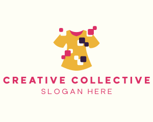 Creative Shirt Pixel logo design