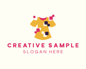 Creative Shirt Pixel logo design