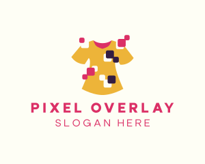 Creative Shirt Pixel logo design