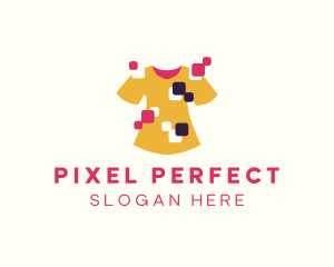 Creative Shirt Pixel logo design