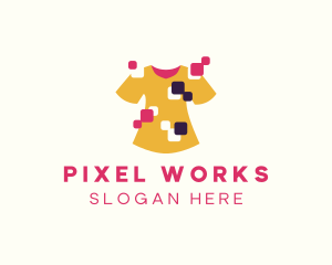 Pixel - Creative Shirt Pixel logo design