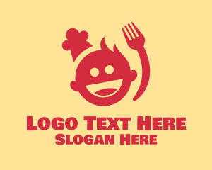 Boy - Happy Chef Restaurant logo design