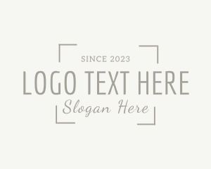 Slanted - Simple Photography Business logo design