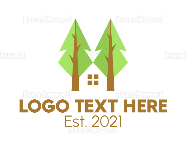 Eco Friendly House Tree Logo