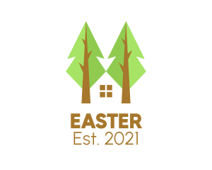 Arborist - Eco Friendly House Tree logo design