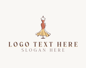 Gown - Dress Fashion Designer logo design