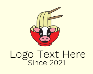 Lunch - Beef Ramen Noodles logo design