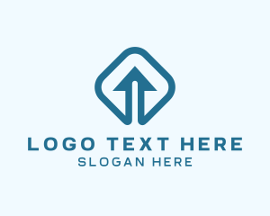 Trade - Arrow Icon Logistics logo design