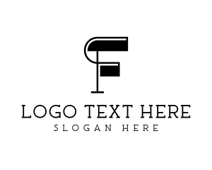 Vintage - Retro Fashion Clothing Letter F logo design