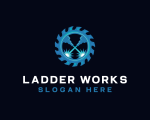 Laser Saw Fabrication logo design