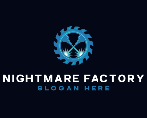 Laser Saw Fabrication logo design