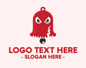 Cartoonish - Spooky Red Bell logo design