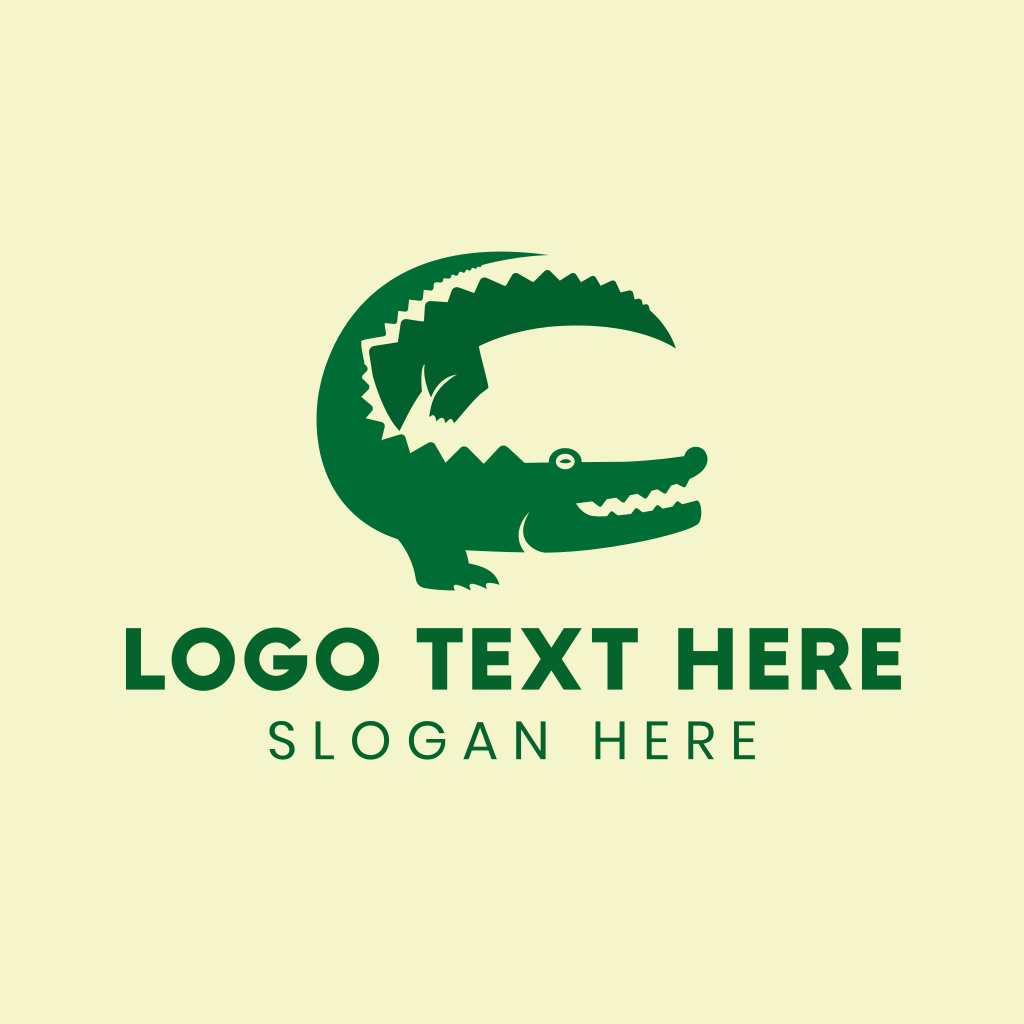 Green 2025 crocodile logo