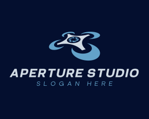 Aperture - Camera Aperture Drone Photographer logo design