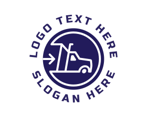 Towing - Automotive Delivery Truck logo design