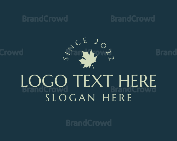 Maple Leaf Wordmark Logo