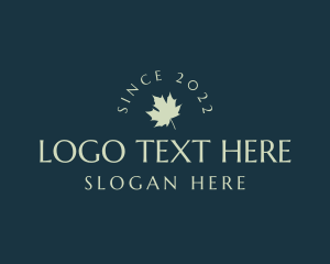 Fresh - Maple Leaf Wordmark logo design