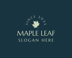 Maple Leaf Wordmark logo design