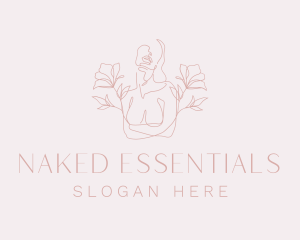 Bare - Floral Sexy Female logo design