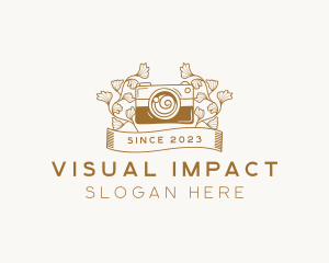 Image - Floral Camera Photography logo design