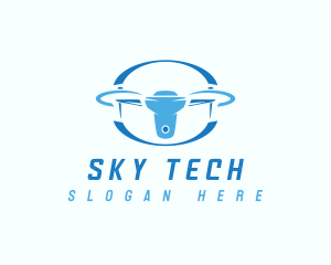 Aerial Drone Flight logo design