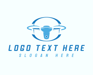 Camera - Aerial Drone Flight logo design