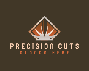 Cutting - Industrial Laser Cutting logo design