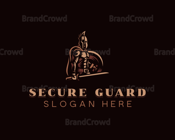 Barbarian Soldier Sword Logo