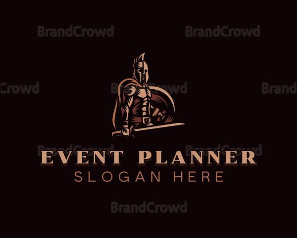 Barbarian Soldier Sword Logo