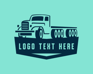 Transport - Truck Logistics Transport logo design