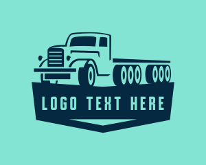 Freight - Truck Logistics Transport logo design