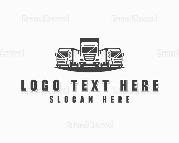 Truck Haulage Vehicle Logo