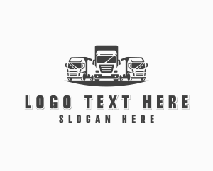Commercial Vehicle - Truck Haulage Vehicle logo design
