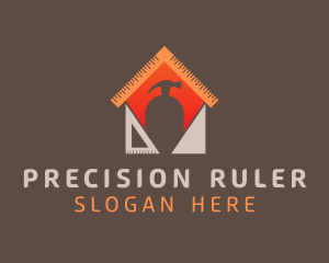 House Construction Hammer logo design