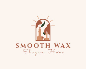 Meditation Wax Candle logo design