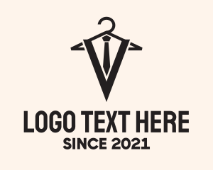 Seamster - Hanger Formal Suit logo design