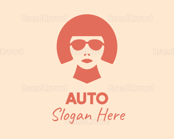 Cool Woman Silhouette Logo