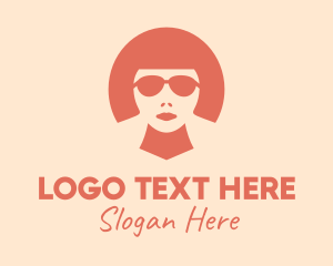 Cool Woman Silhouette logo design