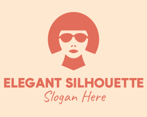 Cool Woman Silhouette logo design